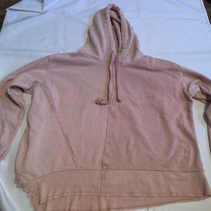 ocean drive geometric hem hoodie